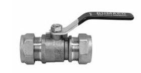 1/2" COPPER (5/8" OD) COMP x COMP BALL VALVE (FOR NON-POTABLE WATER)