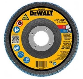 DEWALT Flap disc 40 Grit Zirconia T27 Flap, 4-1/2-Inch X 7/8-Inch