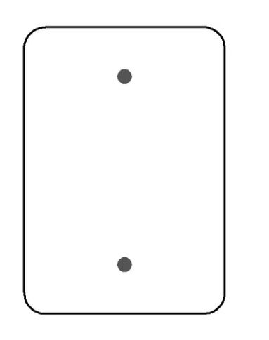 1GANG 1BLANK WHITE METAL WALLPLATE (1BPWA)