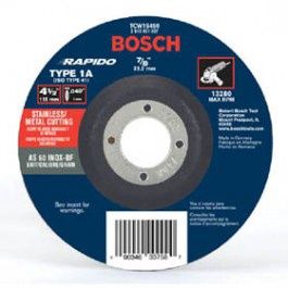BOSCH TCW1S450 RAPIDO THIN METAL CUT-OFF BLADE TYPE 1A/41 4-1/2 X .040 X 7/8
