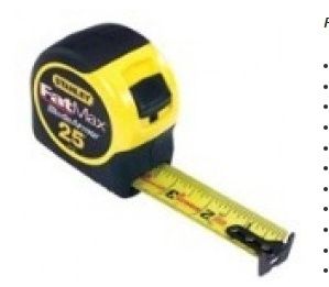 STANLEY  FATMAX 25' X 1-1/4" CLASSIC TAPE RULE