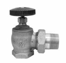 1 1/4" IPS STEAM RADIATOR ANGLE VALVES - IMPORTED A1091F