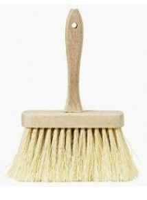 DQB 11955 6-1/2" WHITE TAMPICO HARDWOOD MASONRY BRUSH 4 ROW 3-1/2" TRIM