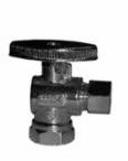 3/8" COMPRESSION x 1/2" FIP 1/4 TURN FLEXIBLE ANGLE SUPPLY STOPS (BALL VALVE TYPE)-A2616