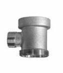 3/4" Hose x 1/2" Female IPS WASHING MACHINE TEE - Brach Size: 1 1/2" Slip x 1 1/2" Slip - Brass-B6982