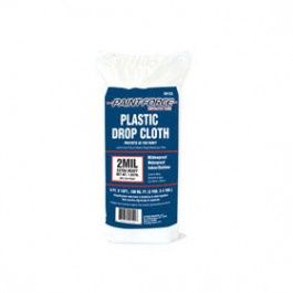 PAINT-FORCE 09122 9' X 12' 2 MIL PLASTIC DROP CLOTH