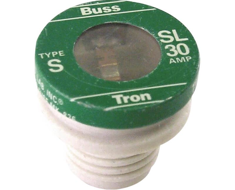 30 AMP Rejection Base Plug Fuse - 4/Box Type: SL