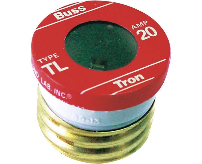 20 AMP Edison Base Plug Fuse - 4/Box Type TL