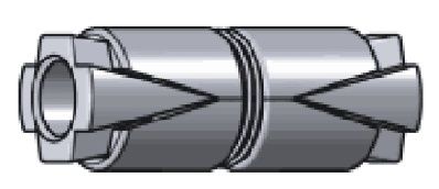 3/8 in. Double Expansion Shield, Zinc (50-Pack) Drill 3/4