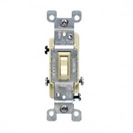 LEVITON 214-01453-02I 3-WAY GROUNDING SWITCH IVORY
