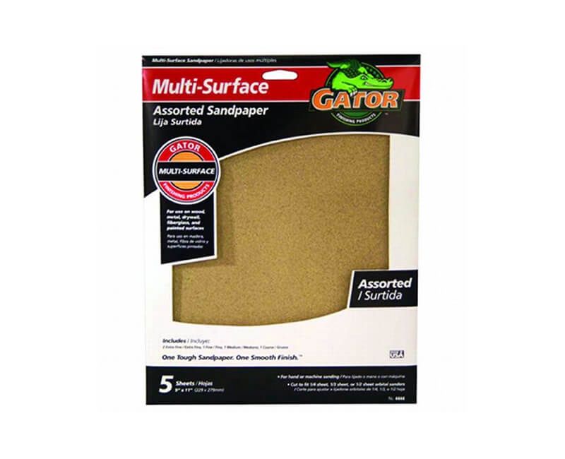 Multi-Surface Sandpaper - Assorted Grit