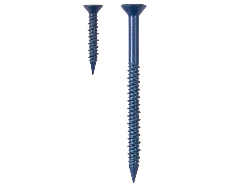 CONCRETE SCREW BLUE XYLAN FLAT PHILLIP 1/4 X 2-3/4 - 12 PER PKG
