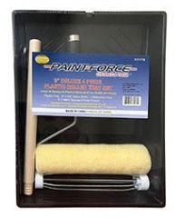 PAINT-FORCE PLASTIC ROLLER TRAY SET   9" DELUXE 4 PIECE