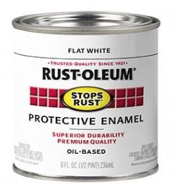RUST-OLEUM STOPS RUST 7790730 PROTECTIVE ENAMEL FLAT WHITE
