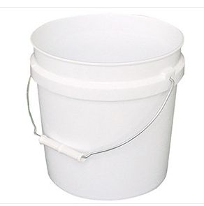 IPL 1123008 WHITE 2 GALLON PLASTIC PAINT PAIL