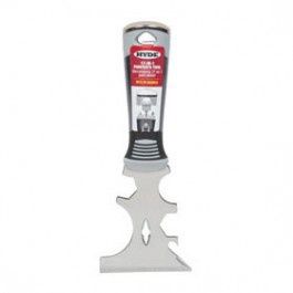 HYDE 06985 BLACK &amp; SILVER 17-IN-1 HAMMER HEAD PAINTER'S TOOL