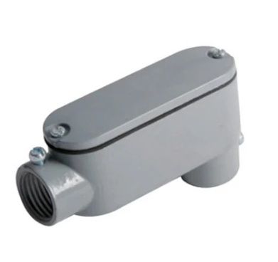 1/2" LB ALUMINUM CONDULETTE COMBO (FOR RIGID &amp; EMT) WITH COV &amp; GASKET