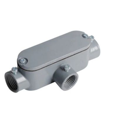 1/2" T ALUMINUM CONDULETTE COMBO (FOR RIGID &amp; EMT) WITH COV &amp; GASKET