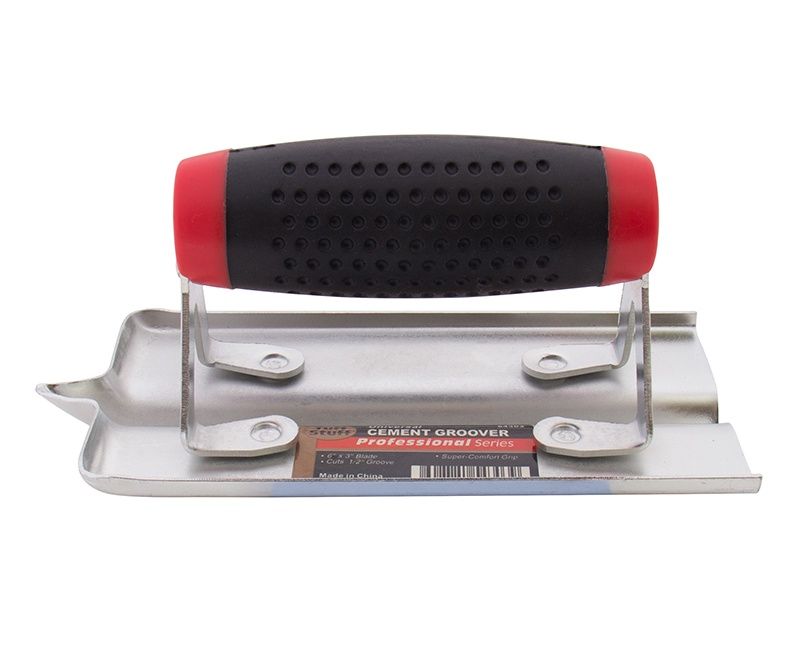 UNIVERSAL GROOVER CARBON STEEL RUBBER GRIP HANDLE 6" X 3" BLADE, 1/2" CUT