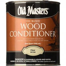 OLD MASTERS 51104 OIL BASED WOOD CONDITIONER PRE-STAIN WOOD SEALER CLEAR