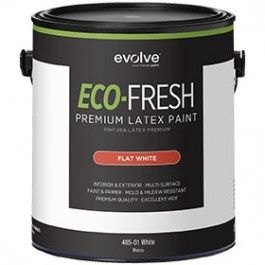 EVOLVE 485-01-1 1GAL ECO-FRESH INTERIOR/EXTERIOR FLAT WHITE