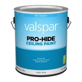 VALSPAR 16028.007 PRO-HIDE FLAT WHITE CEILING PAINT