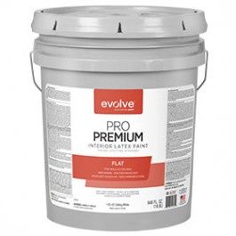 EVOLVE 145-05-5 5GAL PRO PREMIUM INTERIOR LATEX FLAT CEILING WHITE