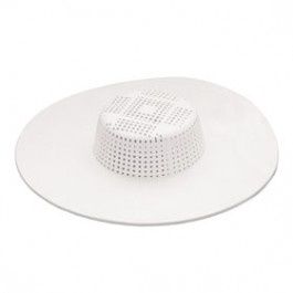 PLUMB PAK PP820-17 STRAINER GUARD W/ HAIR CATCH PLASTIC WHITE FITS SINK &amp; TUB