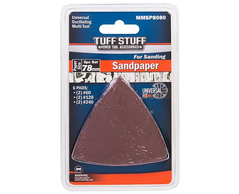 niversal Oscillating Multi Tool Sandpaper Holder Carded - 6 Pack