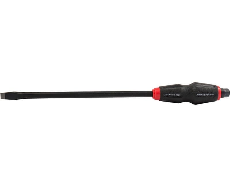 HEAVY DUTY HEX SHAFT SLOTTED SCREWDRIVER WITH HEX HAMMER HEAD 3/8" X 10"