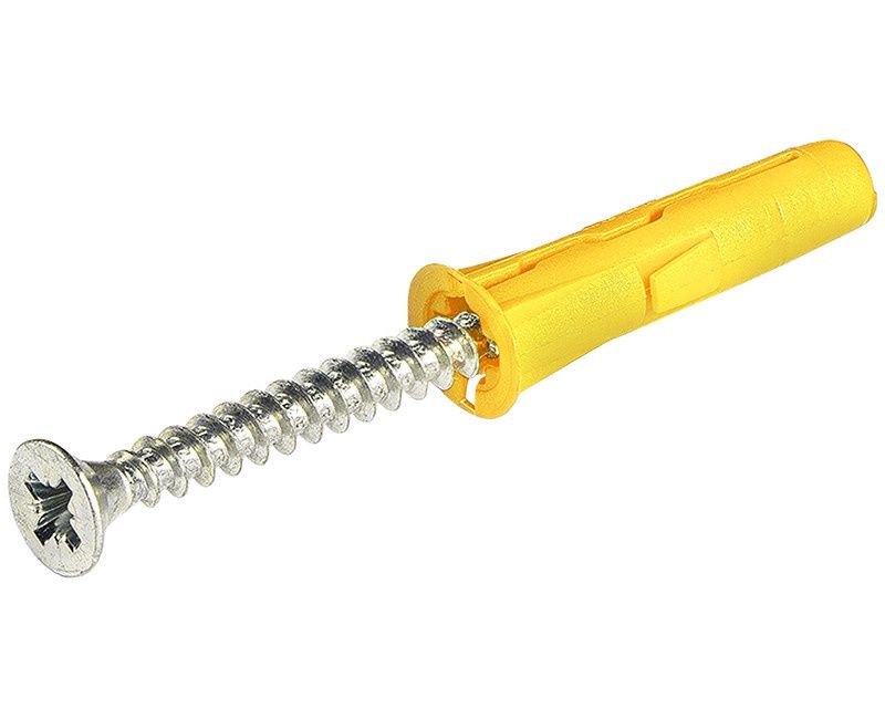 RAWLPLUG UNO MULTI-PURPOSE ANCHOR 3/16 WITH SCREWS 6X1-1/2 (BAG OF 12)