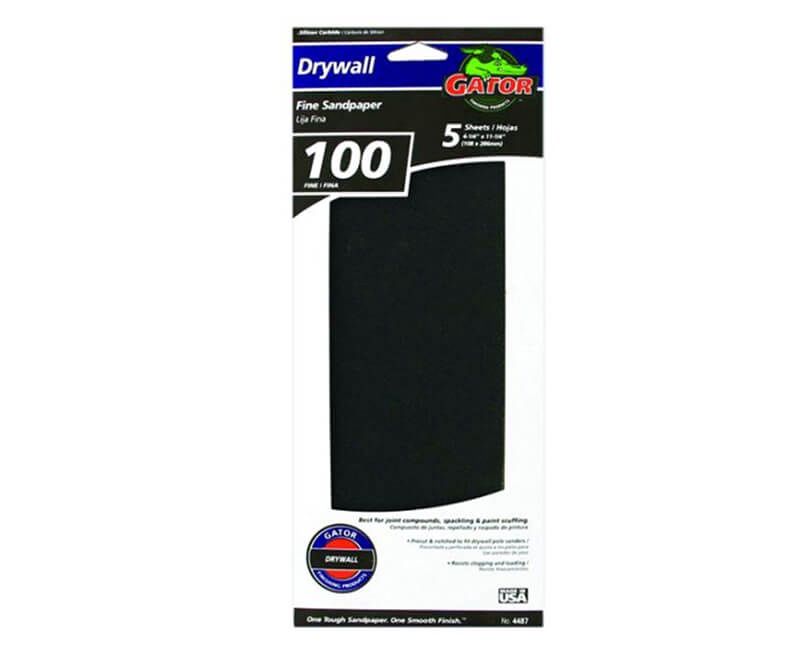 GATOR 4-1/4X11-1/4 D/W PAPER FINE 5PK