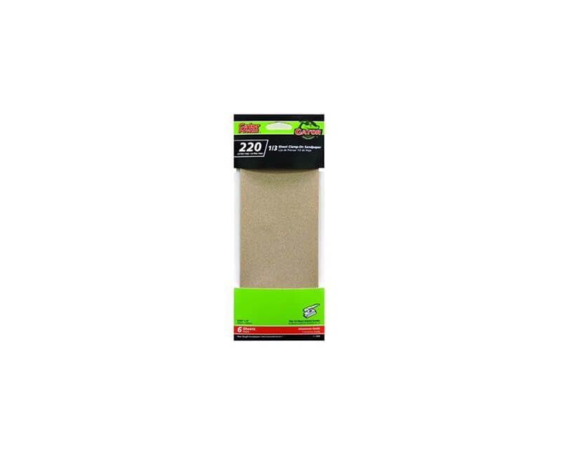 3 2/3"x9" Aluminum Oxide Sandpaper - 220 Grit