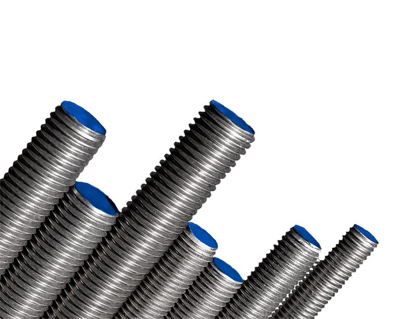 1/2-13 X 72" Threaded Rod - Blue 0.50"