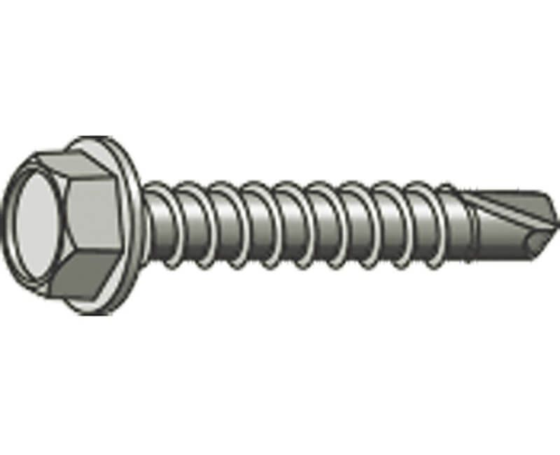 SELF DRILL HEX TEK SCREWS 8 X 1/2 - 14 PER PKG