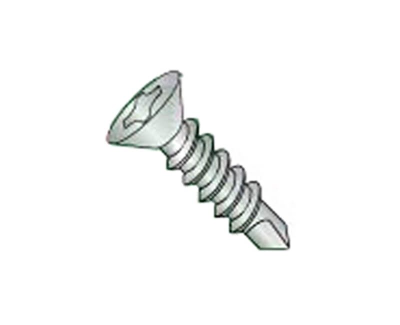 SELF DRILL FLAT TEK SCREWS 8 X 3/4 - 12 PER PKG