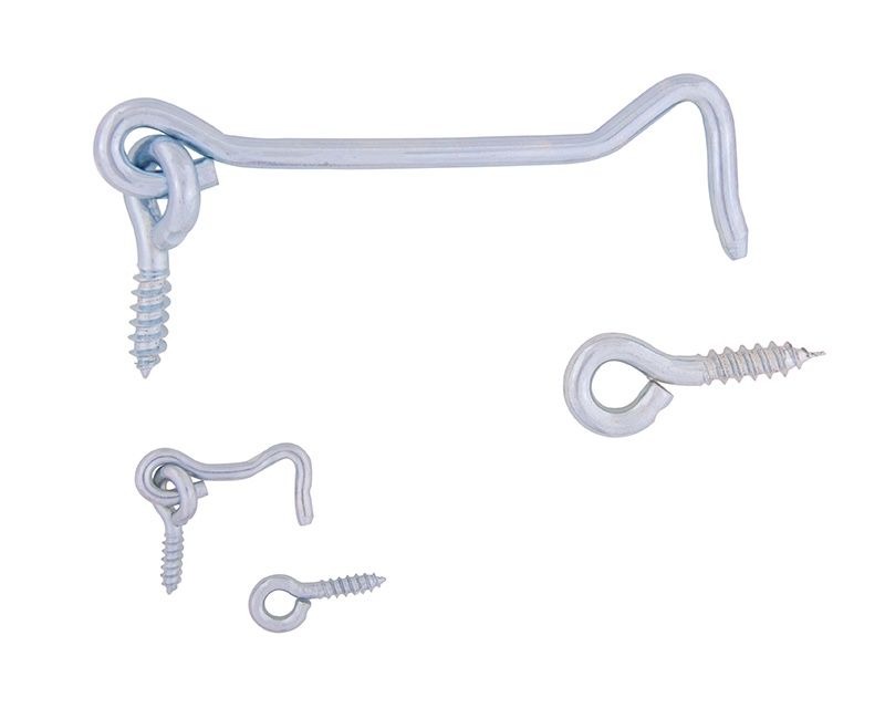 GATE HOOK &amp; EYE 4" - 2 PER PKG