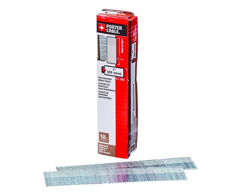 1" Brad Nail - 18 Gauge 1000 Pack