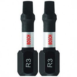 BOSCH ITSQ3102 1" SQ3 SQUARE IMPACT TOUGH DRILL BIT 2-PACK