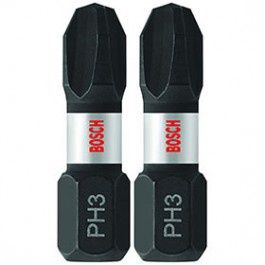 BOSCH ITPH3102 1" X #3 PHILLIPS IMPACT TOUGH DRILL BIT 2 PACK
