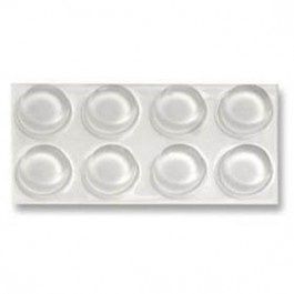 OOK 50660 1/2" CLEAR ROUND BUMPERS SELF ADHESIVE (8PK)