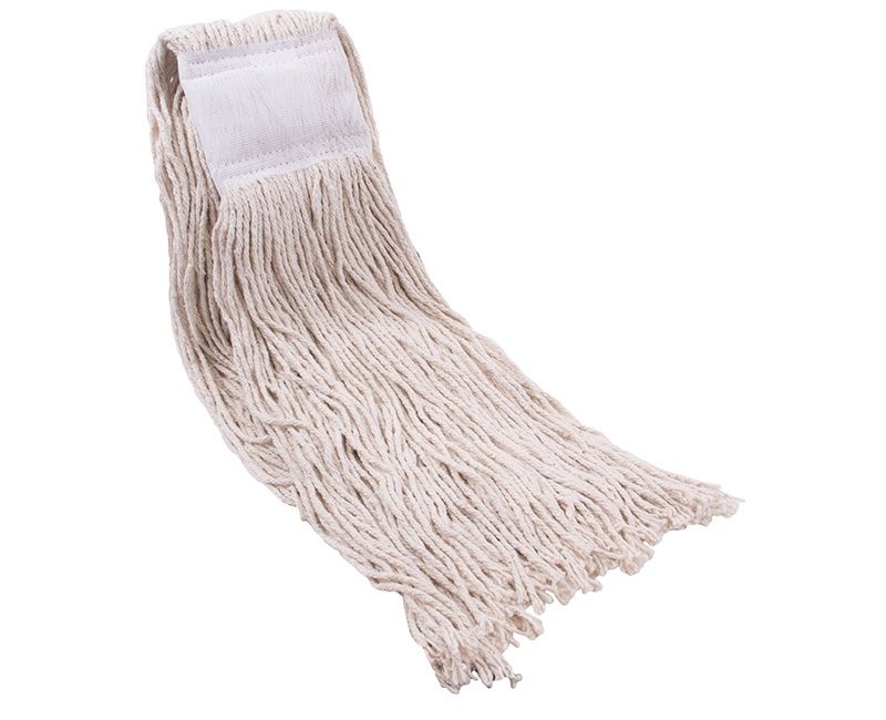 WET MOP HEAD (4 PLY) COTTON #16 WIDE BAND POLYBAG