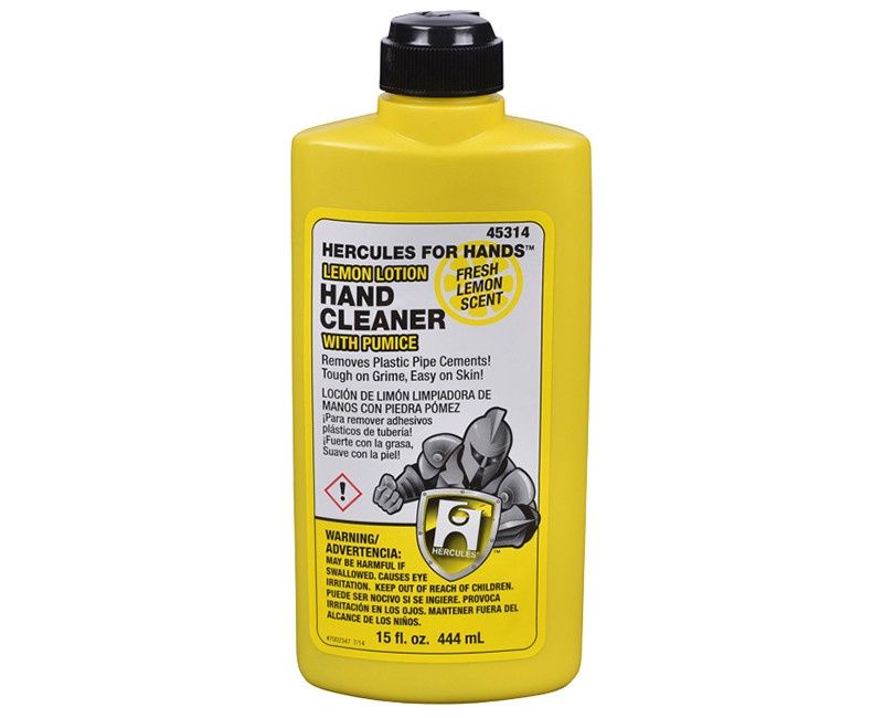 Hercules 16 oz. Hercules For Hands - Lemon Lotion Hand Cleaner - Flip Top Cap