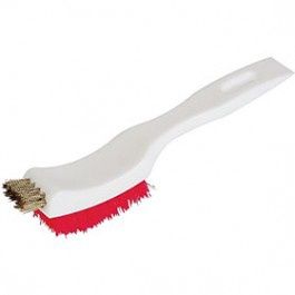 POLY PAINT &amp; VARNISH FURNITURE STRIPPER BRUSH BRASS CROWN