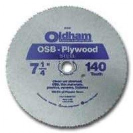 PLYWOOD SAW BLADE OLDHAM B725P 7-1/4" 140T CIRCULAR OSB