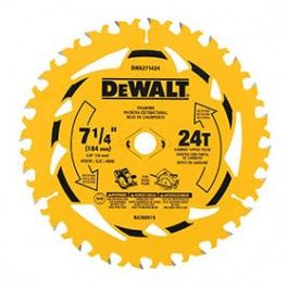 DEWALT TOOLS DWA271424B10 7-1/4" 24T CIRCULAR SAW BLADE