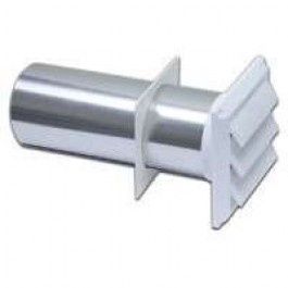 Lambro 2676W White Plastic Louvered Vent, 4-Inch