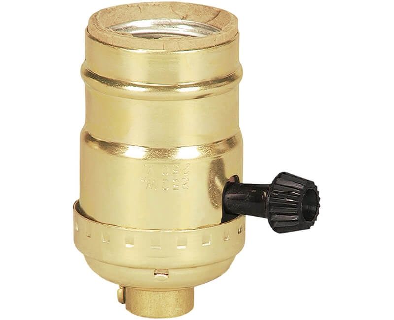 Turn Knob Brass Shell Lamp Socket