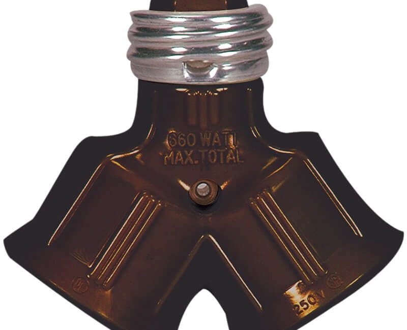 Twin Light Socket Adapter