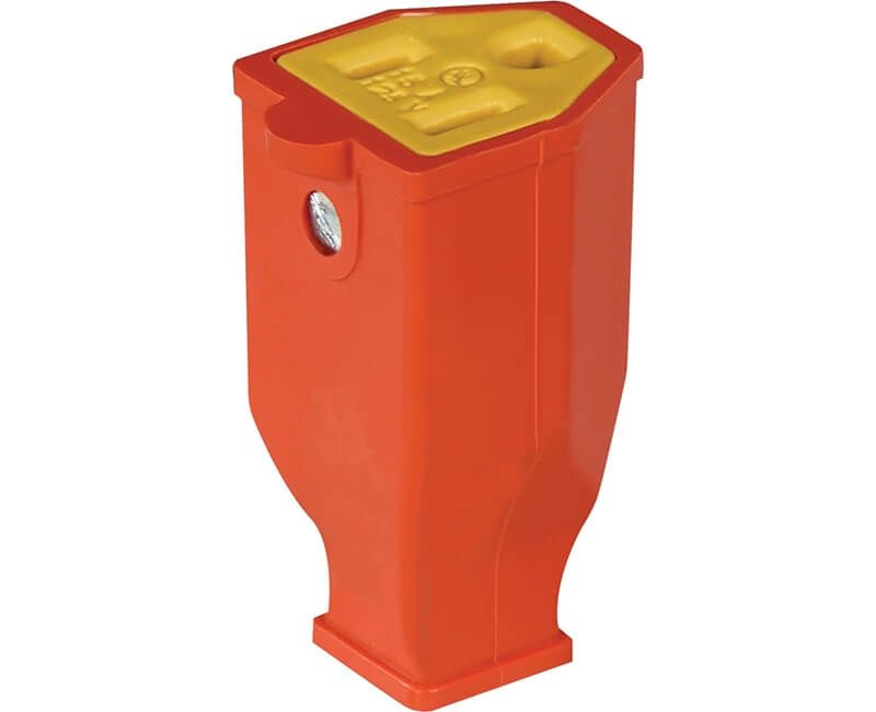 GROUNDED 2P/3 WIRE APPLIANCE CONN ORANGE 15AMP 125VOLT